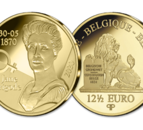2020 12,5€ gold commemorative coin from Belgium – Jane Brigode