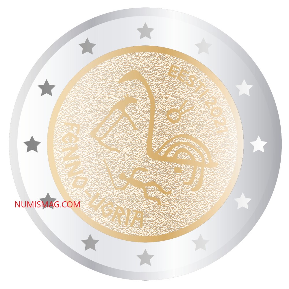 2021 €2 commemorative coin celebrating the Finno-Ugric peoples