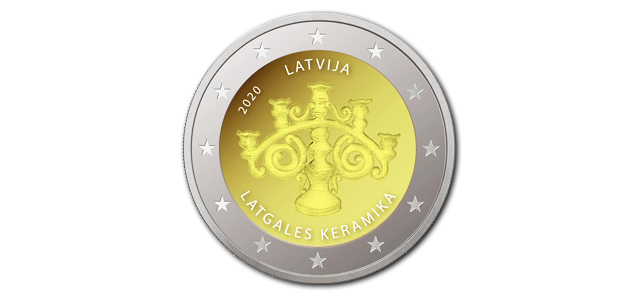 Latvian 2020 €2 euro commemorative coin and coin set
