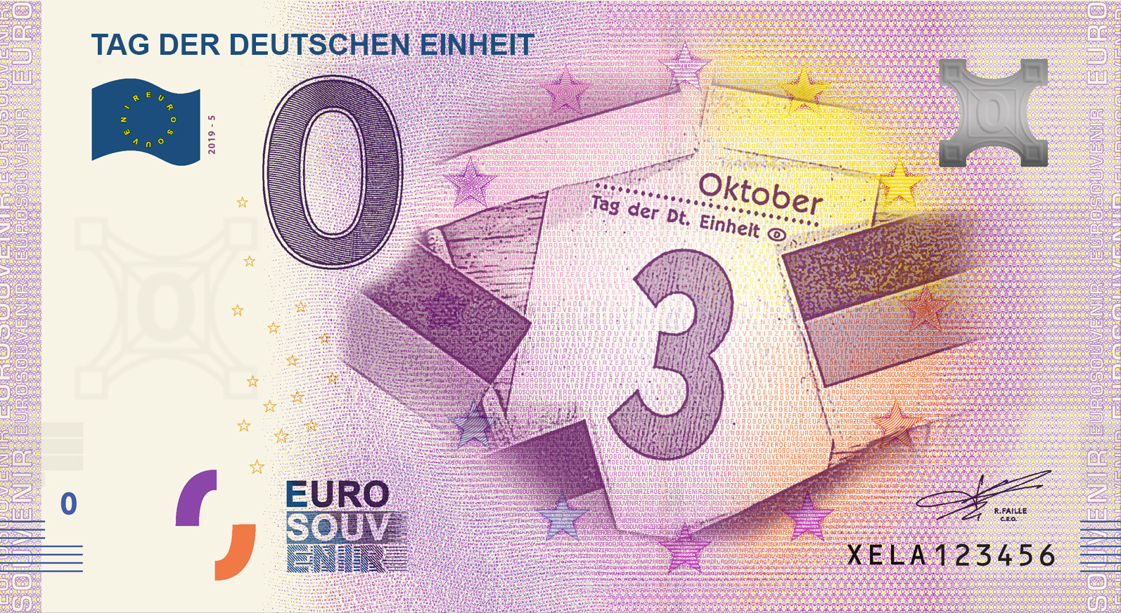 MDM's album of zero euro banknotes - 30 years of German Refunded unity