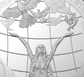 Australia celebrates end of second world war with a 5 AUD silver coin