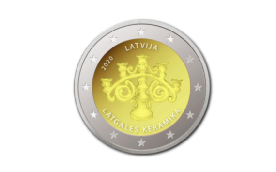 Latvian 2020 €2 euro commemorative coin and coin set