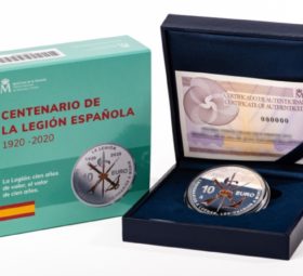 Spain issued a coin celebrating 100th  Anniversary of Spanish Legion