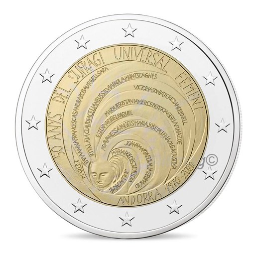 Programme numismatique 2020 de la principauté d'Andorre
