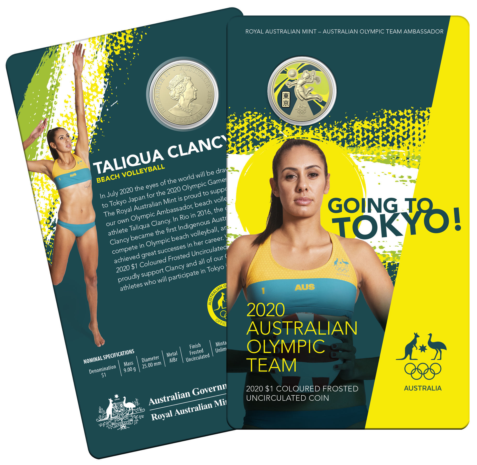2020 australian coins celebrating Olympic games national team