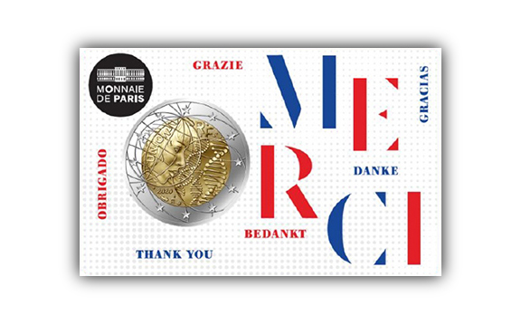 2 euro France 2020 Recherche Médicale Coincard HEROS