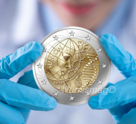 2020 second french €2 commemorative coin – medical research and COVID19