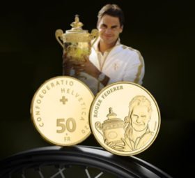 2020 last swiss numismatic issues – Gold for R. FEDERER