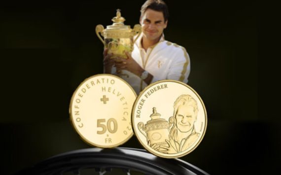 2020 last swiss numismatic issues – Gold for R. FEDERER