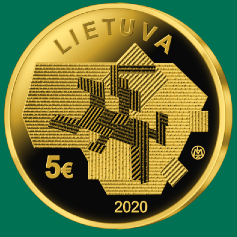 2020 lithuanian €5 coin celebrating Agriculture and dedicated science processes