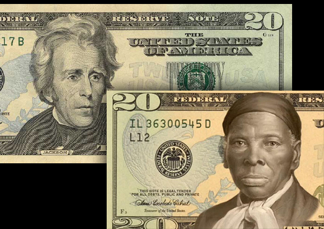 HARRIET TUBMAN is back on future USD 20 banknote