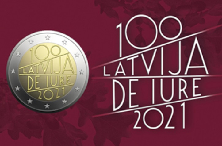 Latvia 2021 numismatic program - "De iure recognition of Latvia"