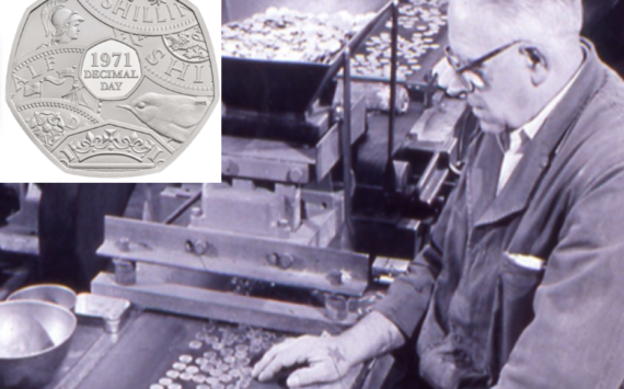 2021 50 pence 50th anniversary of “decimal day”, from Royal Mint