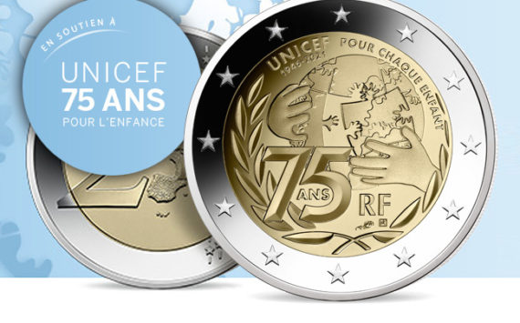 2021 €2 commemorative coin dedicated to UNICEF