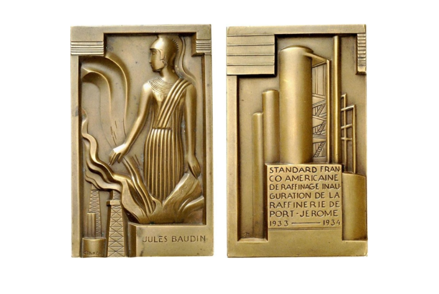La médaille Standard franco-américaine de raffinage par G. MIKLOS (1934)