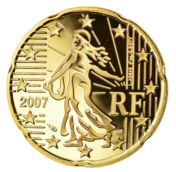 Tirages et Valeurs des pièces de 20 centimes d'euro, 20 cents, France - pièces de circulations, BU, BE