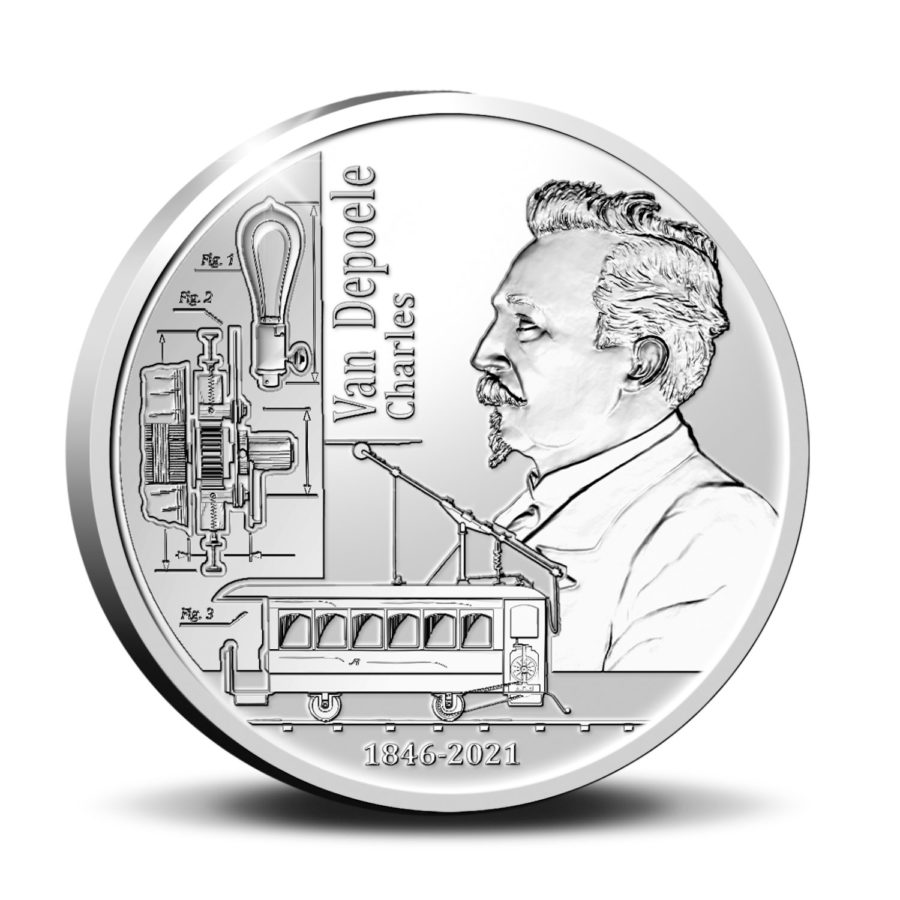 2021 belgian €5 dedicated to Charles VAN DEPOELE