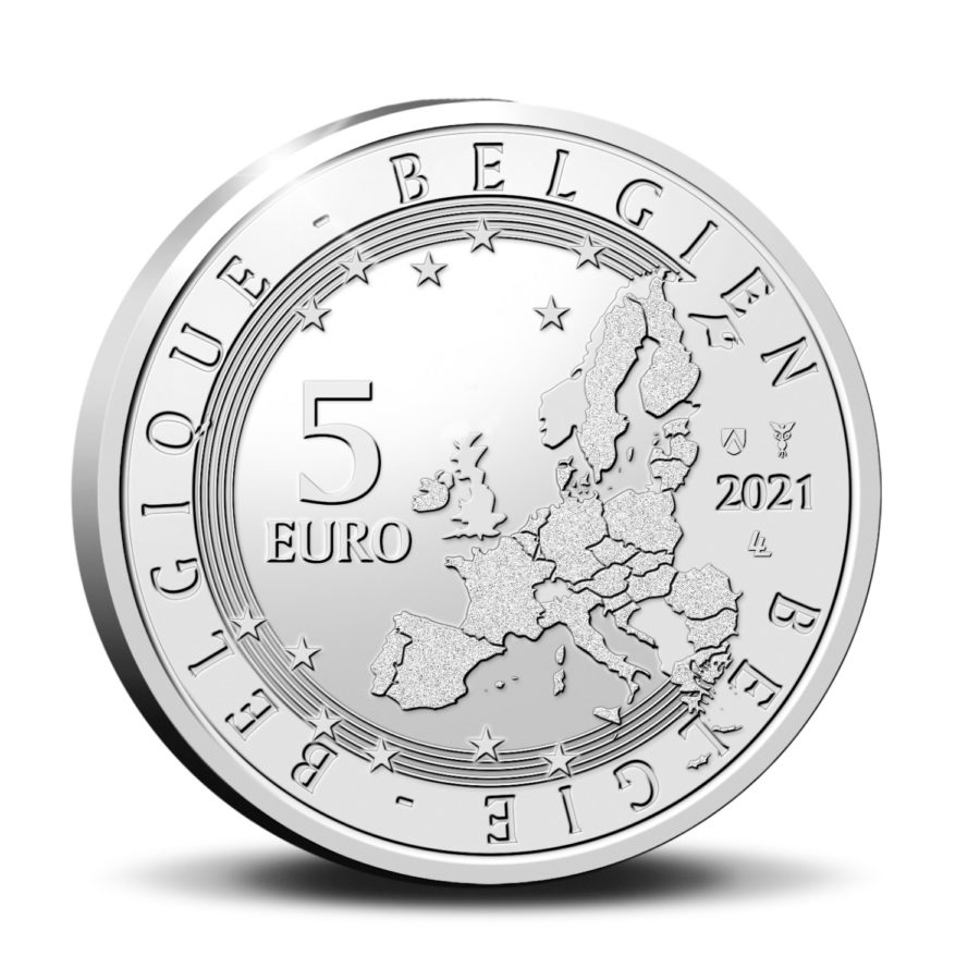 2021 belgian €5 dedicated to Charles VAN DEPOELE