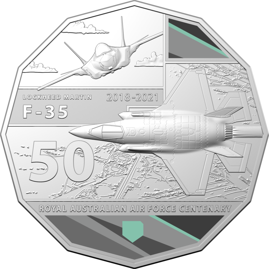 2021 coin collection celebrating the centenary of RAAF by RAM