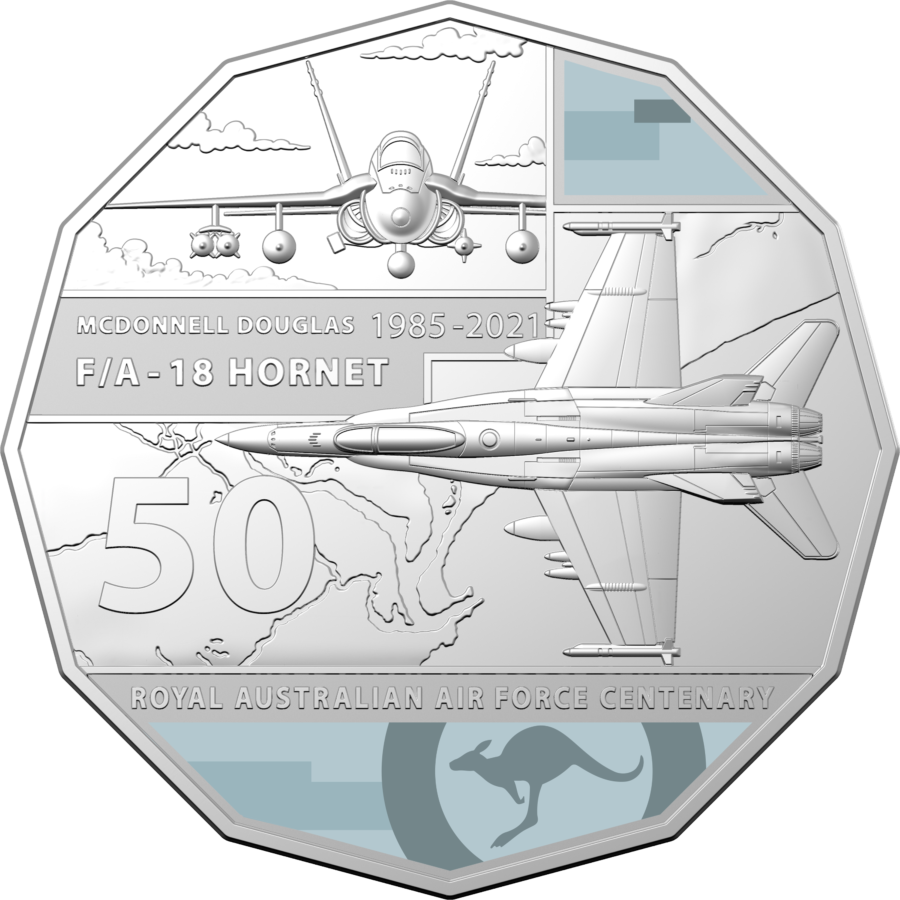 2021 coin collection celebrating the centenary of RAAF by RAM