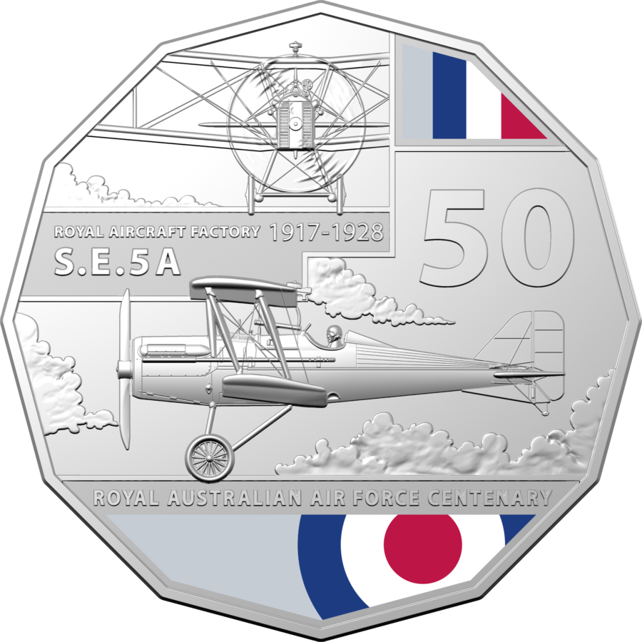 2021 coin collection celebrating the centenary of RAAF by RAM