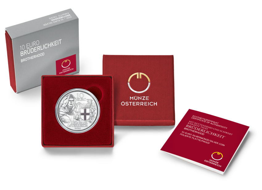 €10 teutonic order and brotherhood from austrian Mint