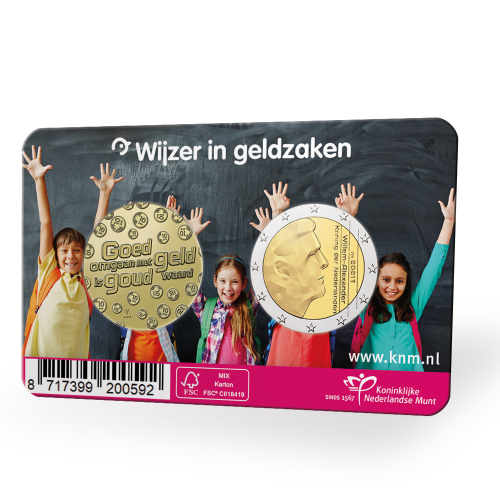 2021 National Money Week  coincard from the Netherlands