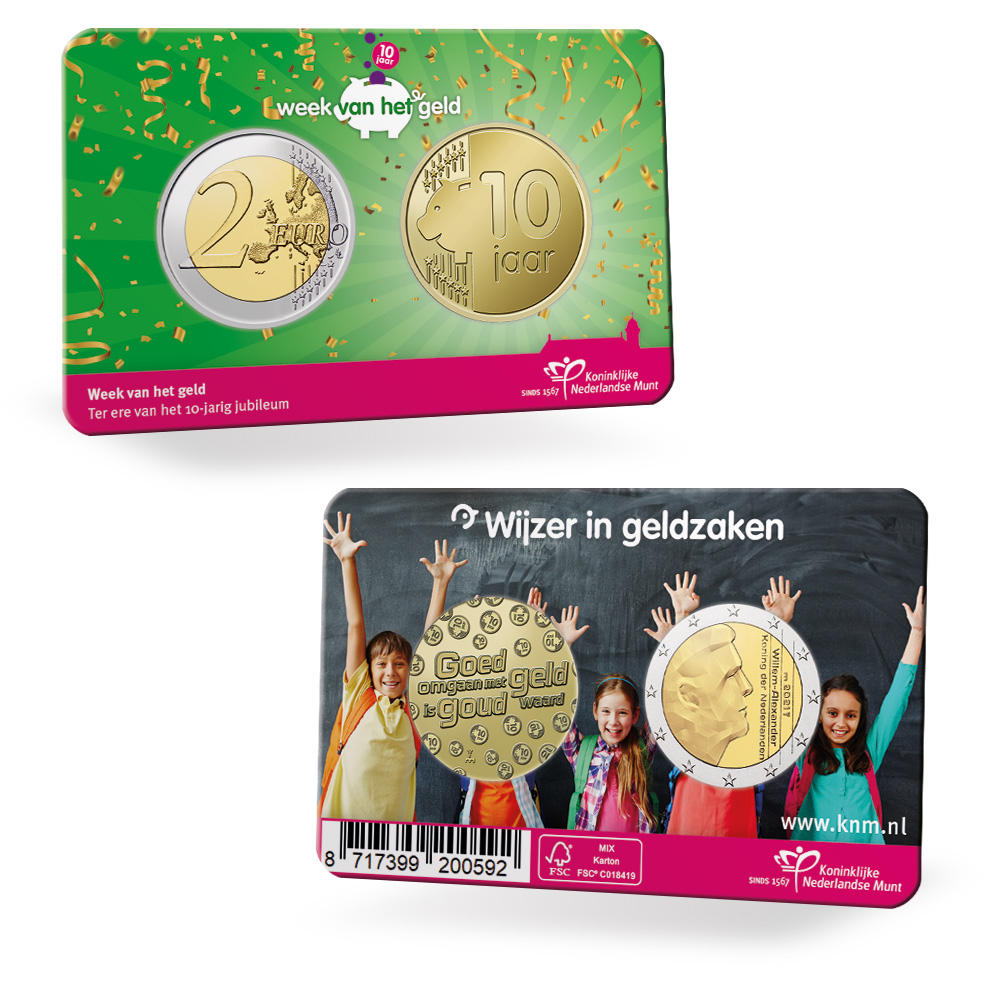 2021 National Money Week coincard from the Netherlands