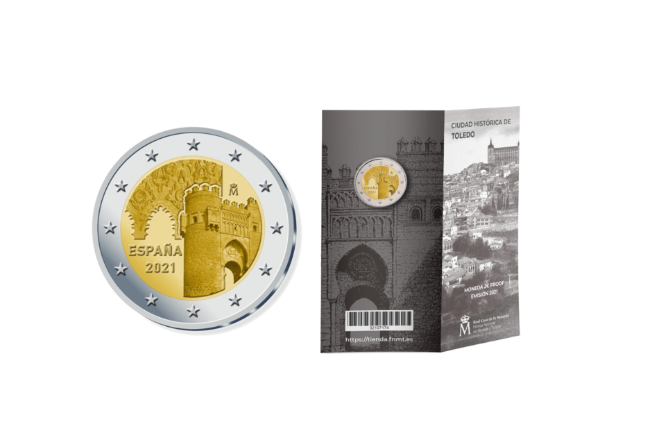 2021 €2 spanish proof Commemorative Coin is unveiled by FNMT