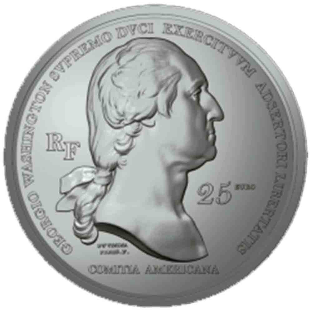 2021 Silver €10, €25 and gold €50 Georges coins "WASHINGTON's Boston siege"