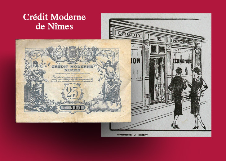 LANGUEDOC-ROUSSILLON – Les bons du Crédit Moderne de Nîmes Union Economique – Catalogue et cotation