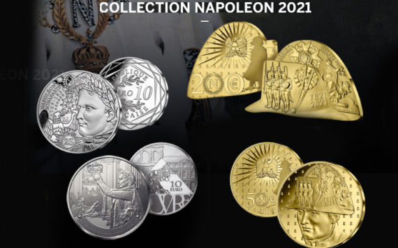 Collection de monnaies NAPOLÉON 1ER – BICENTENAIRE de sa disparition 2021 Monnaie de Paris