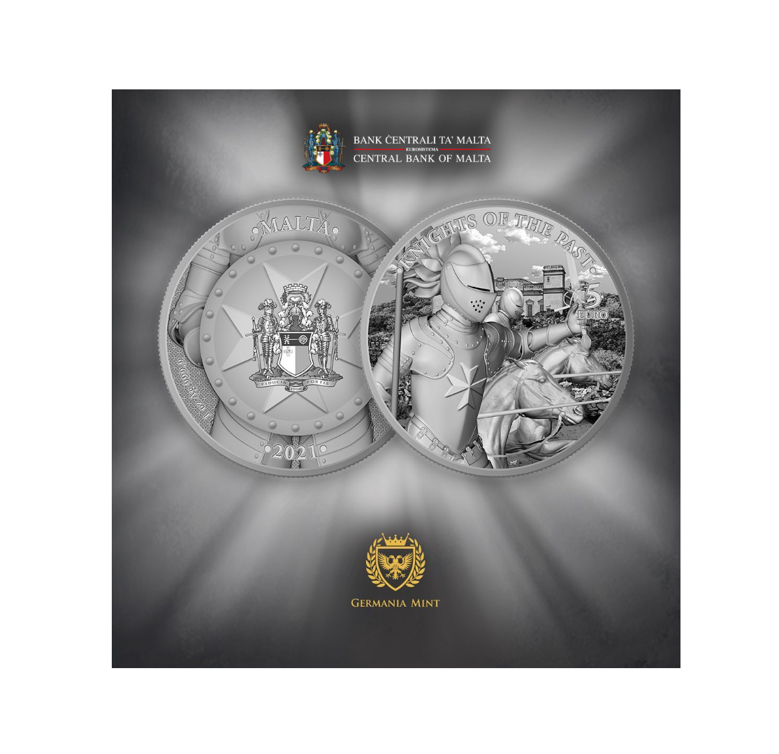 MALTA: 2021 Knights of the past new bullion coins series