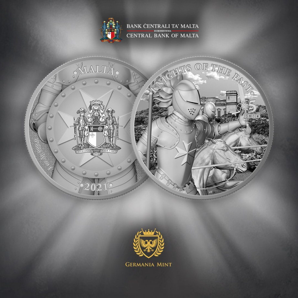 MALTA: 2021 Knights of the past new bullion coins series