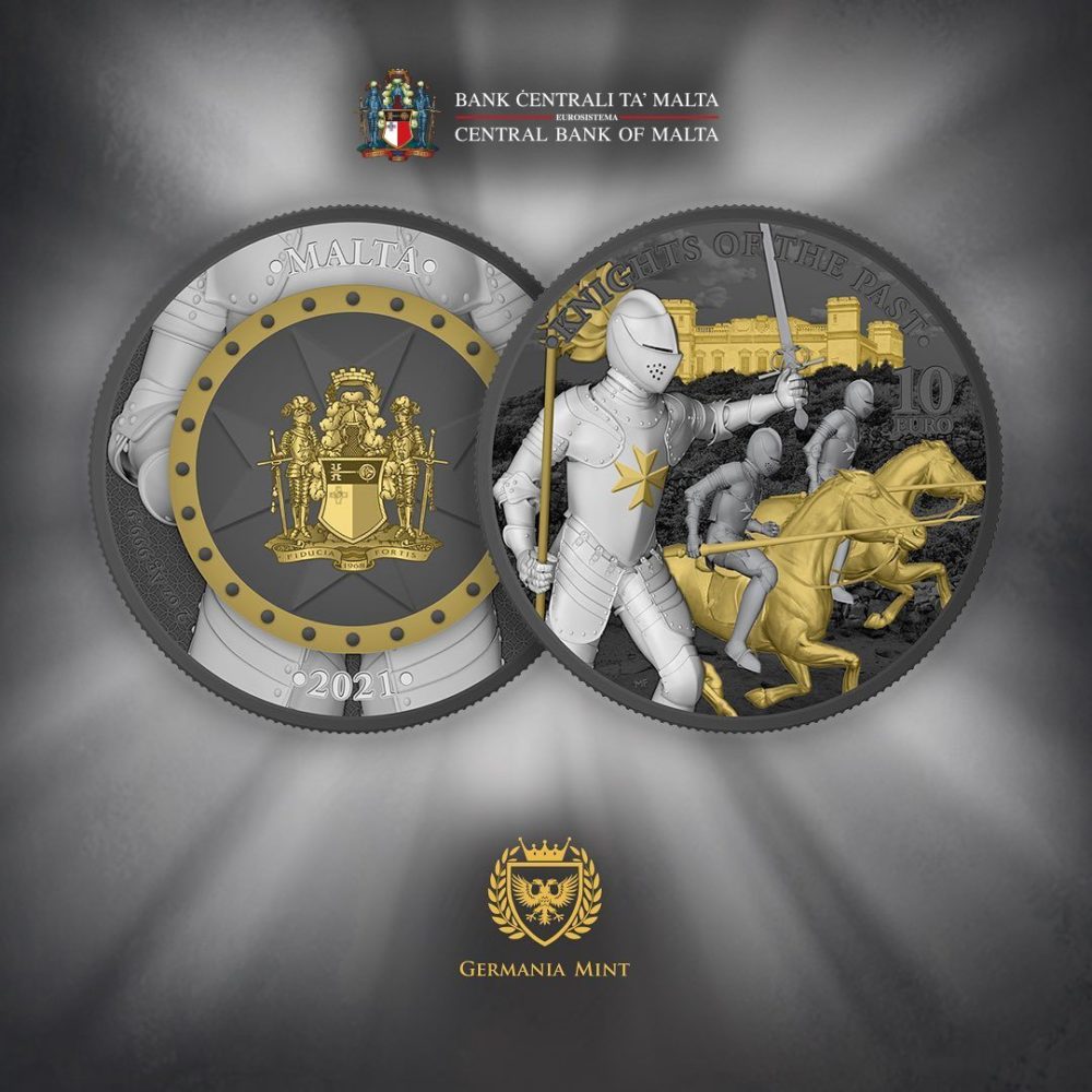 MALTA: 2021 Knights of the past new bullion coins series
