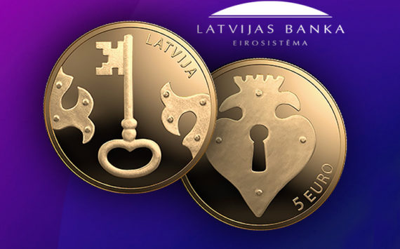 5€ or lettone 2021 – « La Clé »