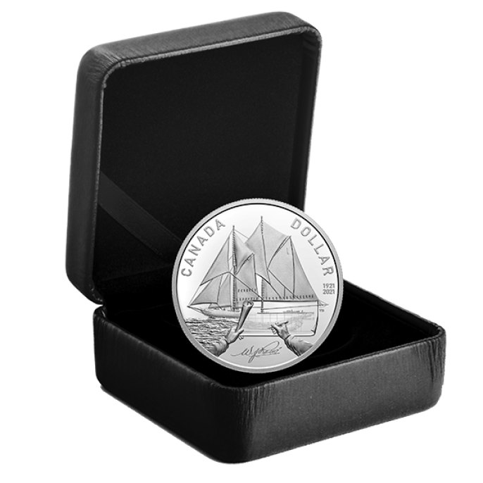 Royal canadian Mint celebrates 100th anniversary of bluenose ship