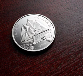 Royal canadian Mint celebrates 100th anniversary of bluenose ship