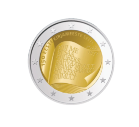 2022 €2commemorative coin 150th anniversary Society of Estonian Literati
