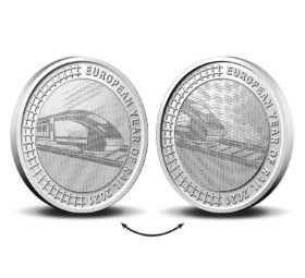 Belgium celebrates the year of the railways with a €5 coin in 2021