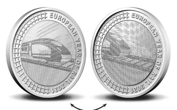 Belgium celebrates the year of the railways with a €5 coin in 2021