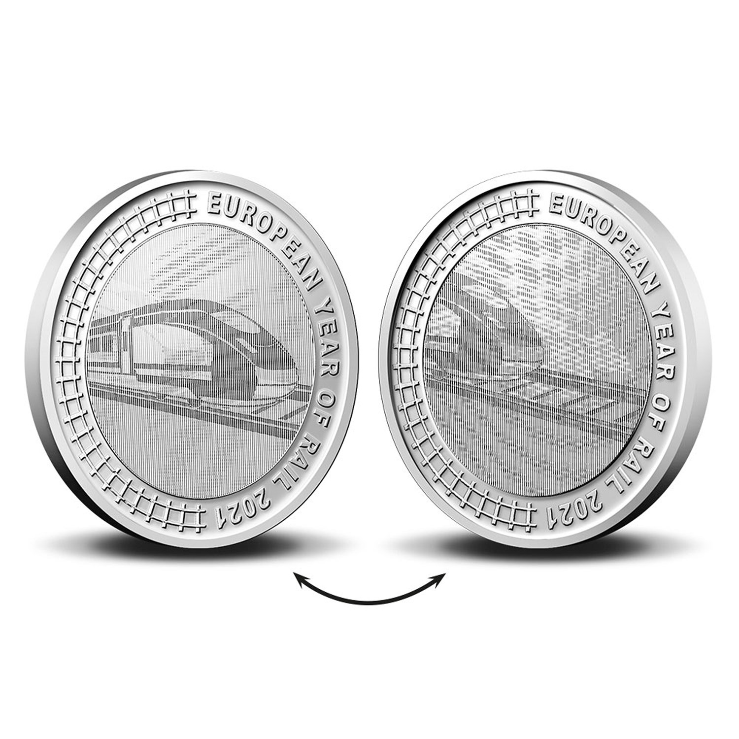 Belgium celebrates the year of the railways with a €5 coin in 2021