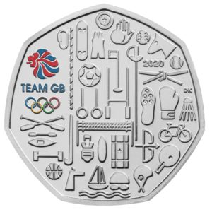 Une pièce commémorative de 50 pence pour les JO de TOKYO par la Royal Mint