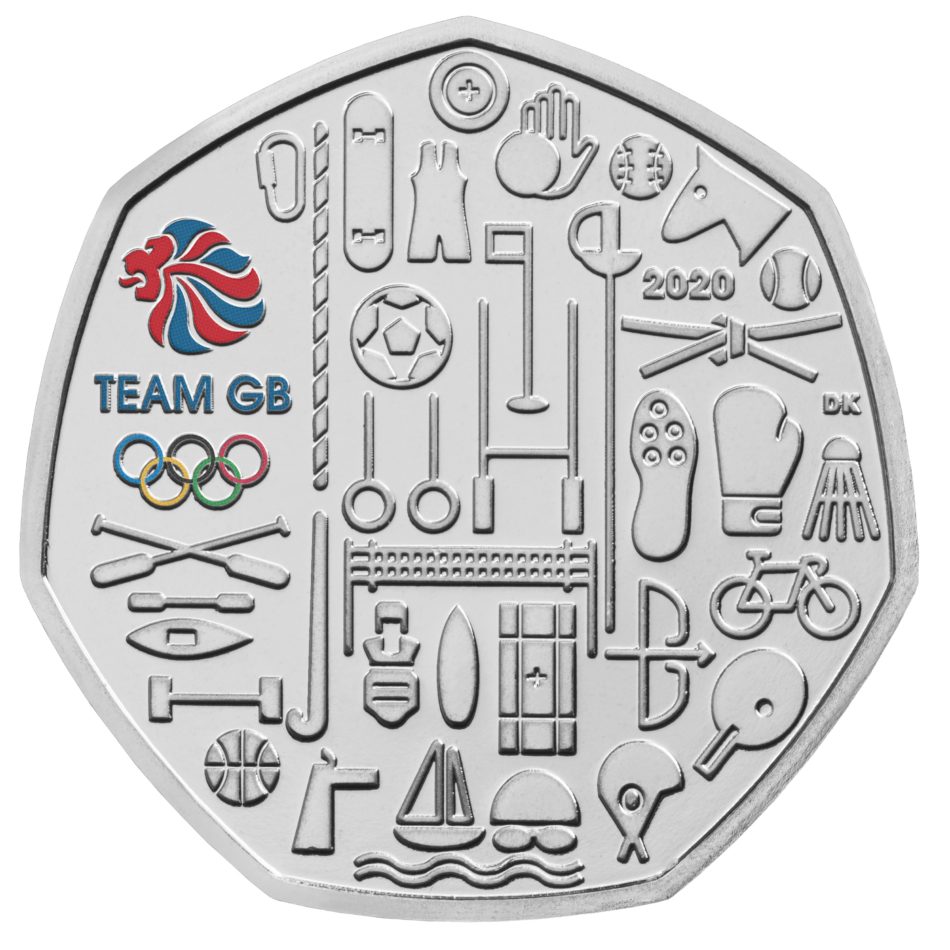 A 2021 50p commemorative coin for TOKYO OLYMPICS, by Royal Mint