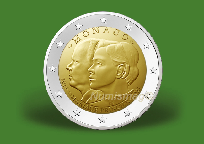 1 euro Monaco 2021 UNC Prince Albert II