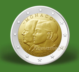 2021 Monaco €2 10th anniversary wedding of Prince Albert and Charlene