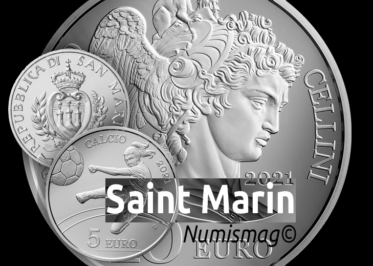 5€ & 10€ silver coins, Republic of San Marino 2021