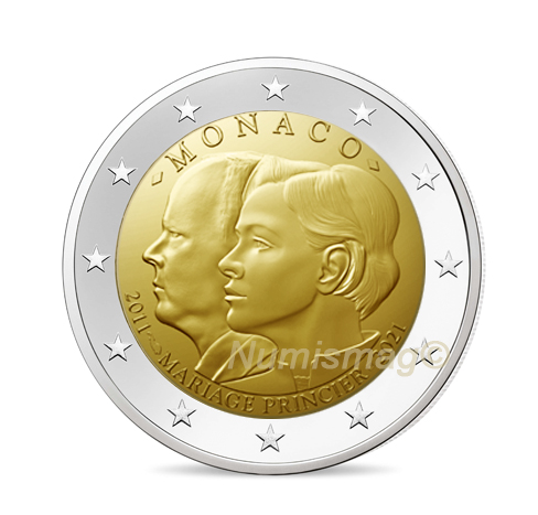 Pièce officielle de 1 euro monaco 2018 UNC Prince Albert II