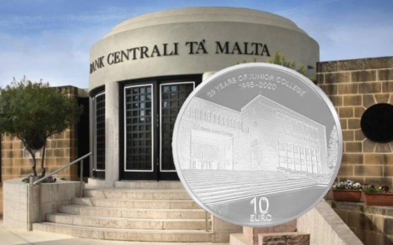 MALTA €10 25th anniversary Junior College opening