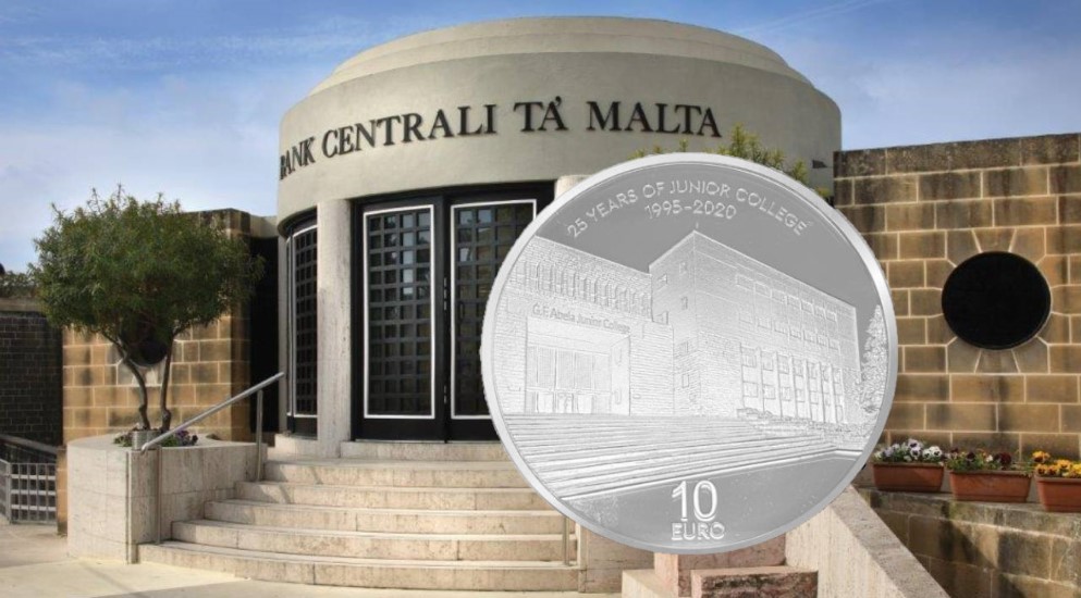 MALTA €10 25th anniversary Junior College opening